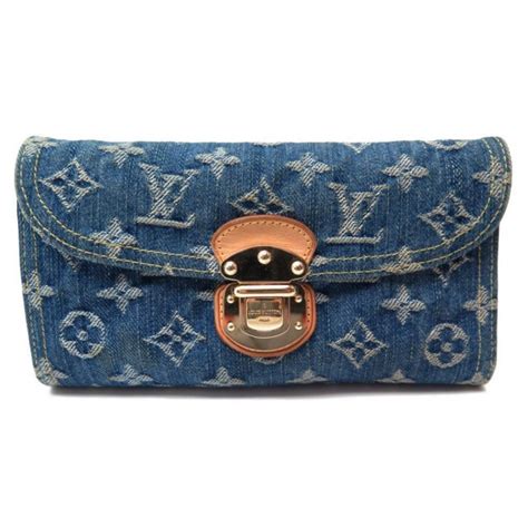 Pre Loved LOUIS VUITTON Monogram Denim Portefeuille 